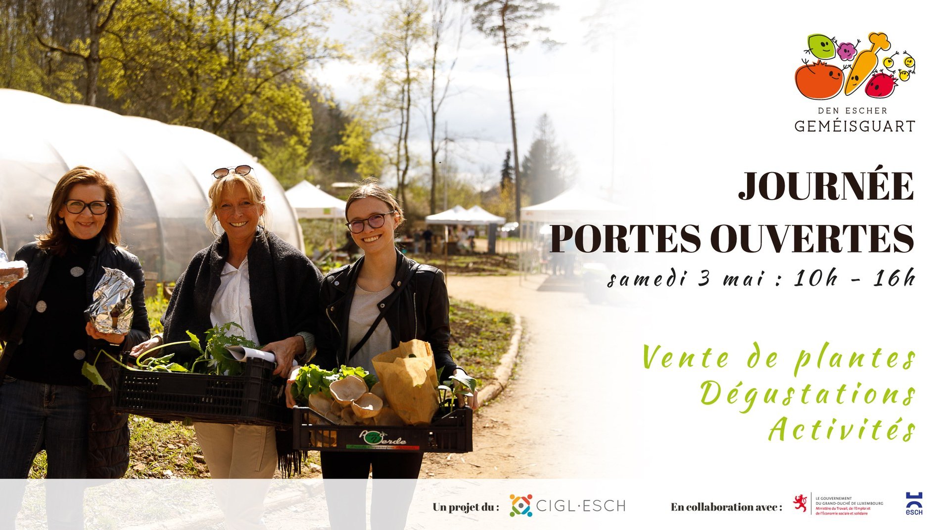 CIGL Esch : 🌿 Grande Vente de Plantes & Journée Portes Ouvertes au DEG 🌿