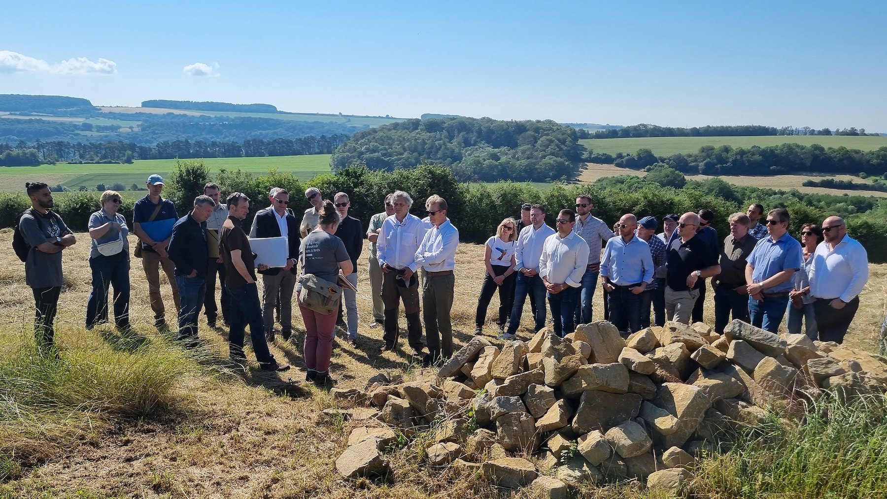Le Grand-Duc du Luxembourg visite la réserve naturelle du Haangebierg à Machtum
