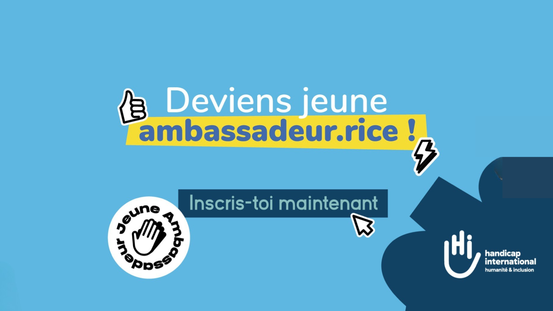 Formation Jeunes Ambassadeurs / Ambassadrices 2026 ! Handicap International