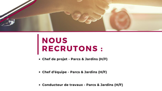 Conducteur de travaux - Espaces verts (m/f) / Polygone