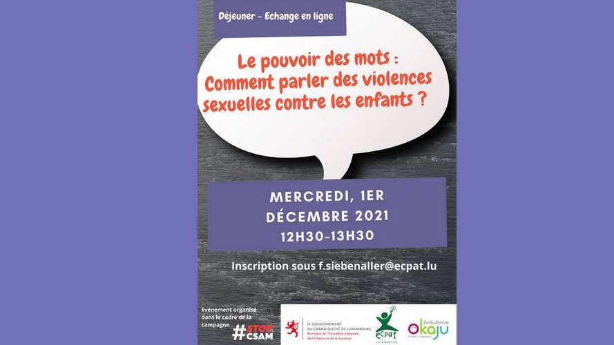 Le pouvoir des mots dans le contexte de la protection des enfants contre les violences sexuelles