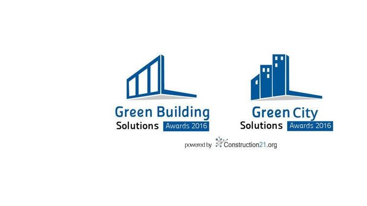 Green Building & City Solutions Awards : c'est parti pour l'édition 2016 !