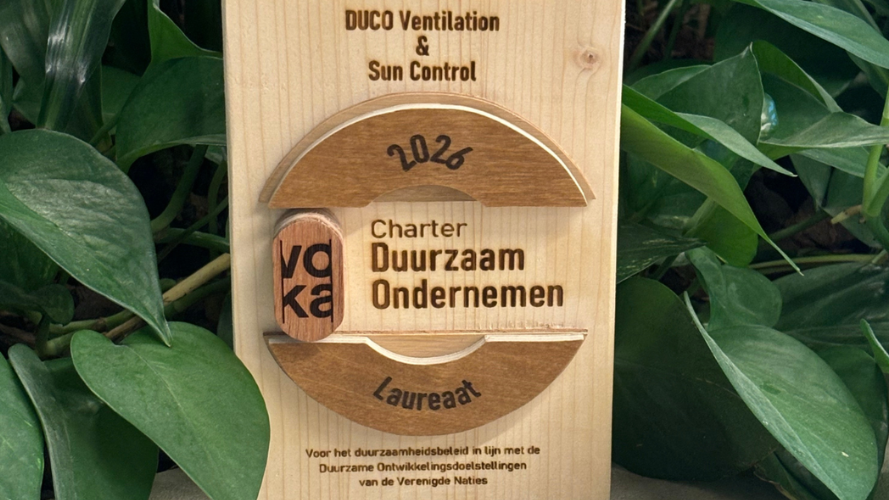 DUCO reçoit à nouveau le certificat VCDO pour l'entrepreneuriat durable en 2026