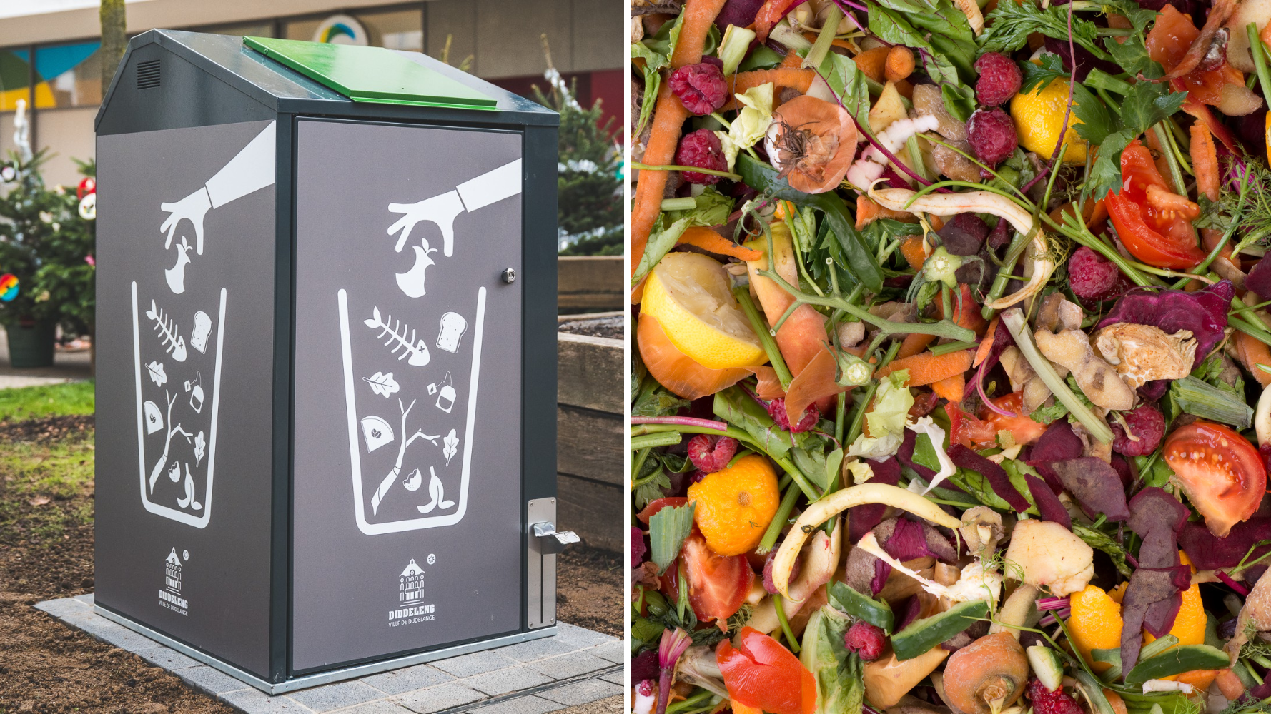 Un point de collecte de compost au cœur du quartier Am Duerf