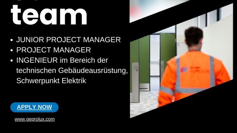 Junior Project Manager (m/f/d) / PW Geprolux