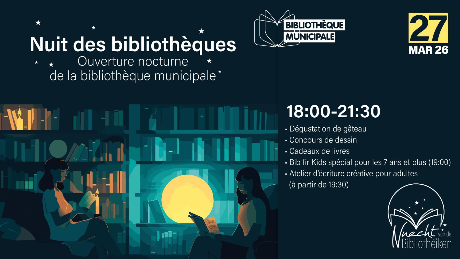 Nuit des Bibliothèques - Nocturne Differdange