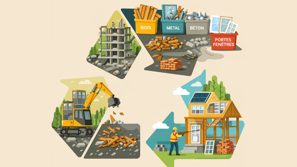 Déconstruction durable, tri et recyclage, comment limitons-nous les déchets ?