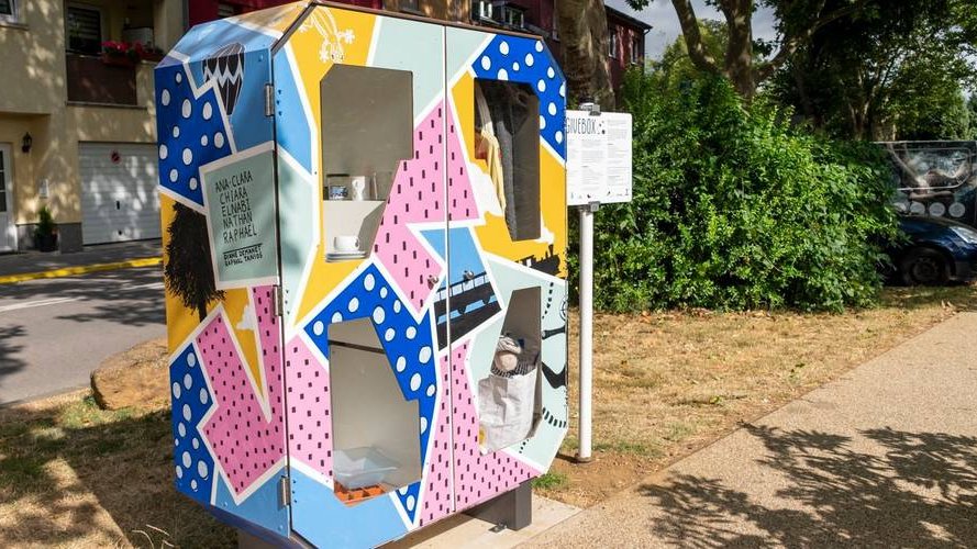 Pour soutenir le don ou l'échange : Dudelange inaugure ses 2 premières givebox