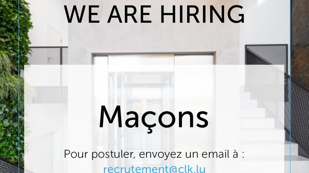 Maçon (m/f) / CLK