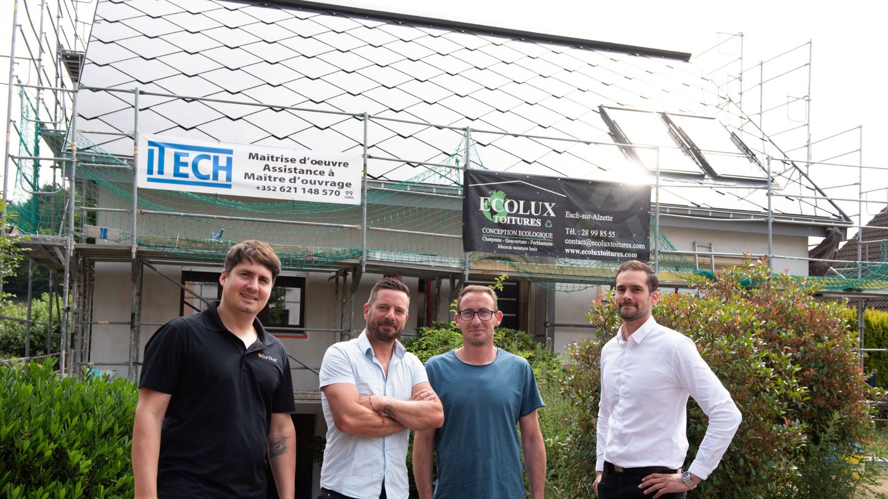 Timothée Delebarre, Aunilec Solar ; Cédric Perler, SunStyle® ; Jean-Jacques Clarino, Ecolux Toitures