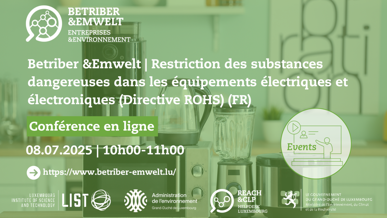 Substances dangereuses dans les équipements électriques et électroniques