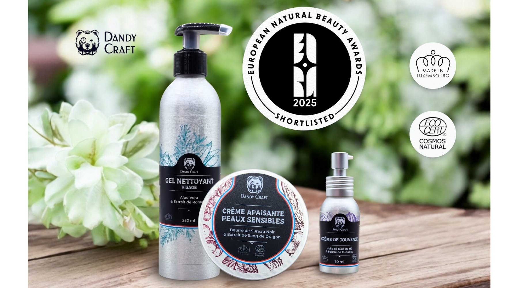 Dandy Craft nominée aux European Natural Beauty Awards