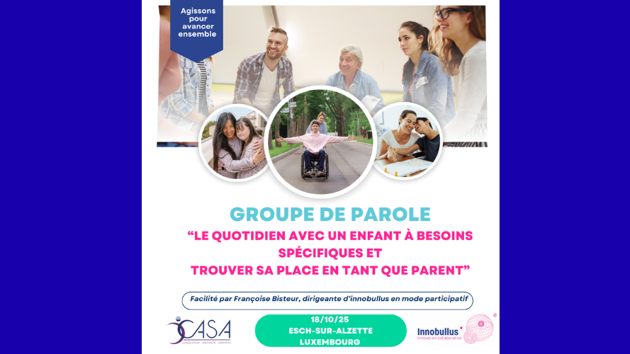 Groupe de parole – Parents d'enfants à besoins spécifiques