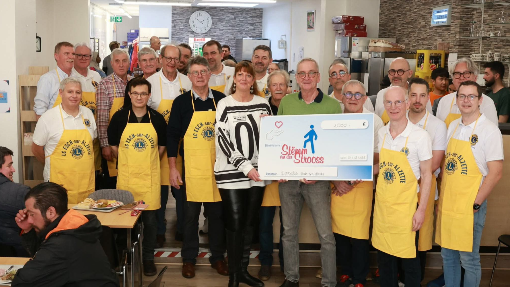 Le Lions Club Esch-sur-Alzette célèbre 15 ans de solidarité avec la Stëmm