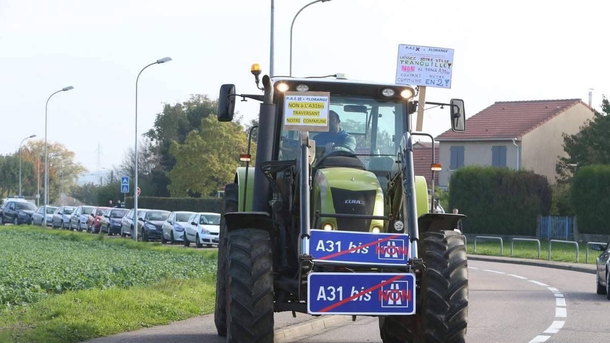 Opération escargot contre le projet d'A31bis – 23 avril à Thionville