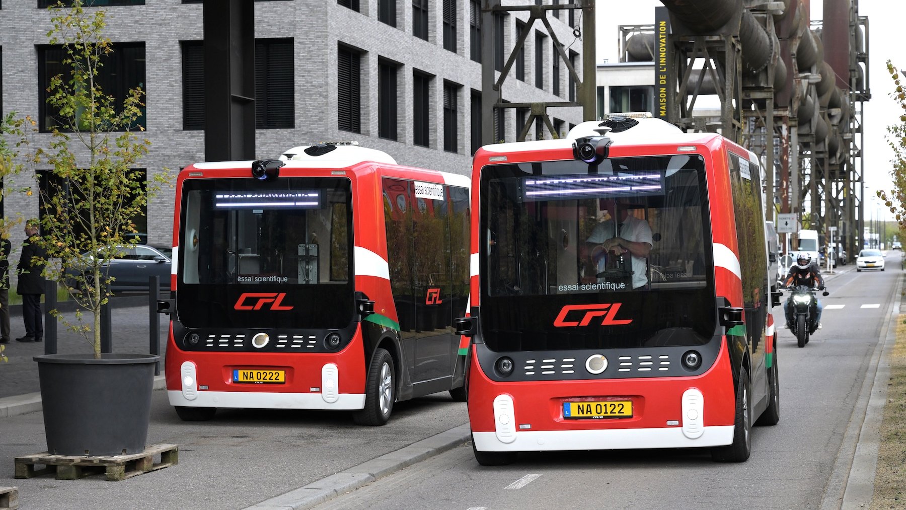 Les CFL ont inauguré deux navettes autonomes à Esch-Belval