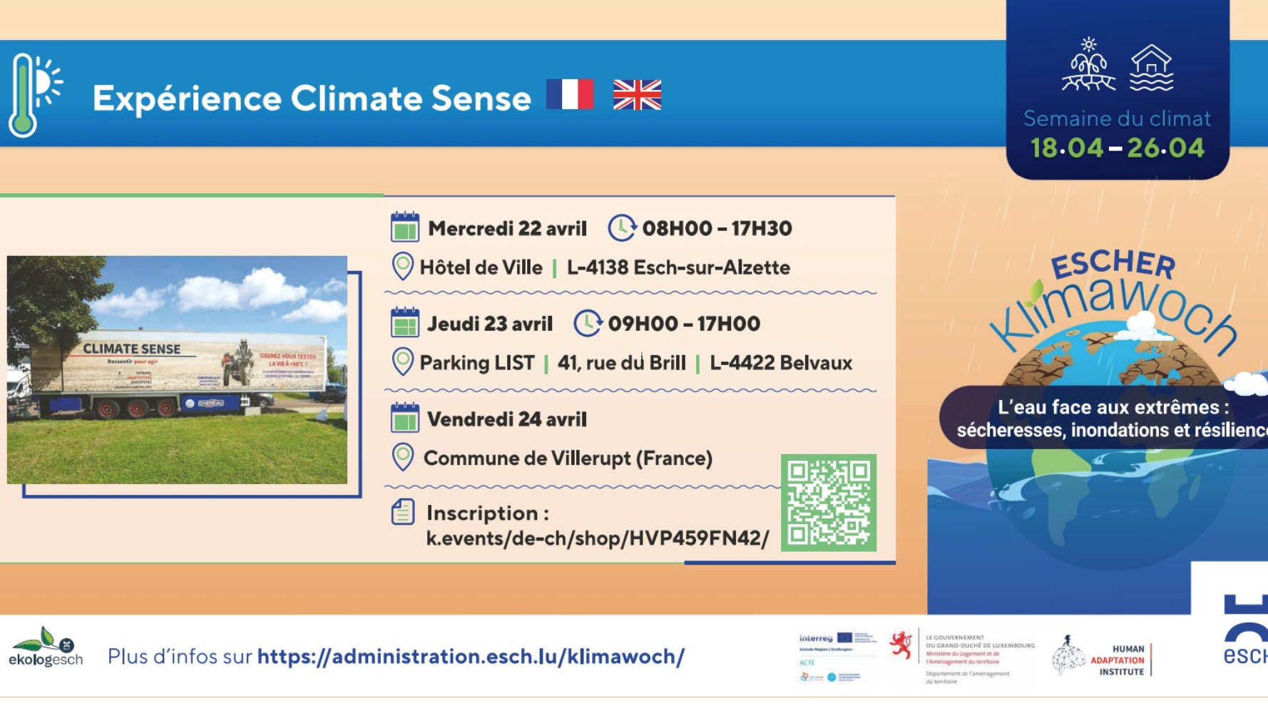 Expérience Climate Sense