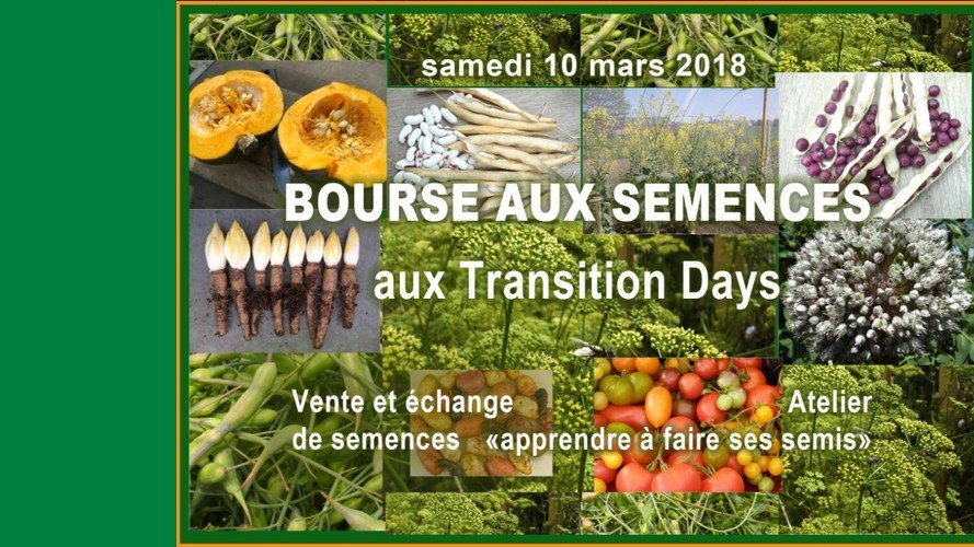 Bourse aux semences aux Transitions Days