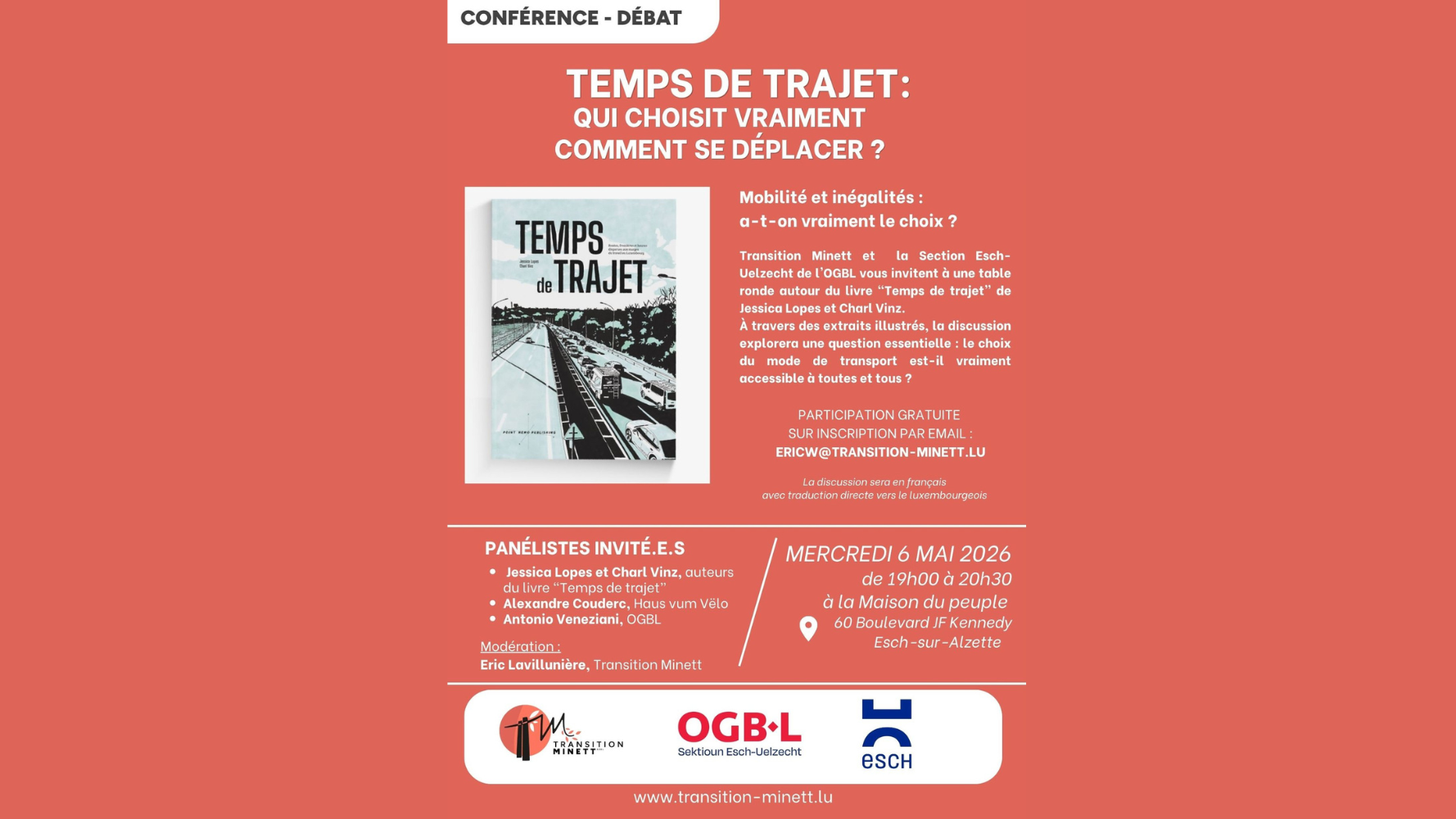 Conférence - Temps de trajet : qui choisit vraiment comment se déplacer ?