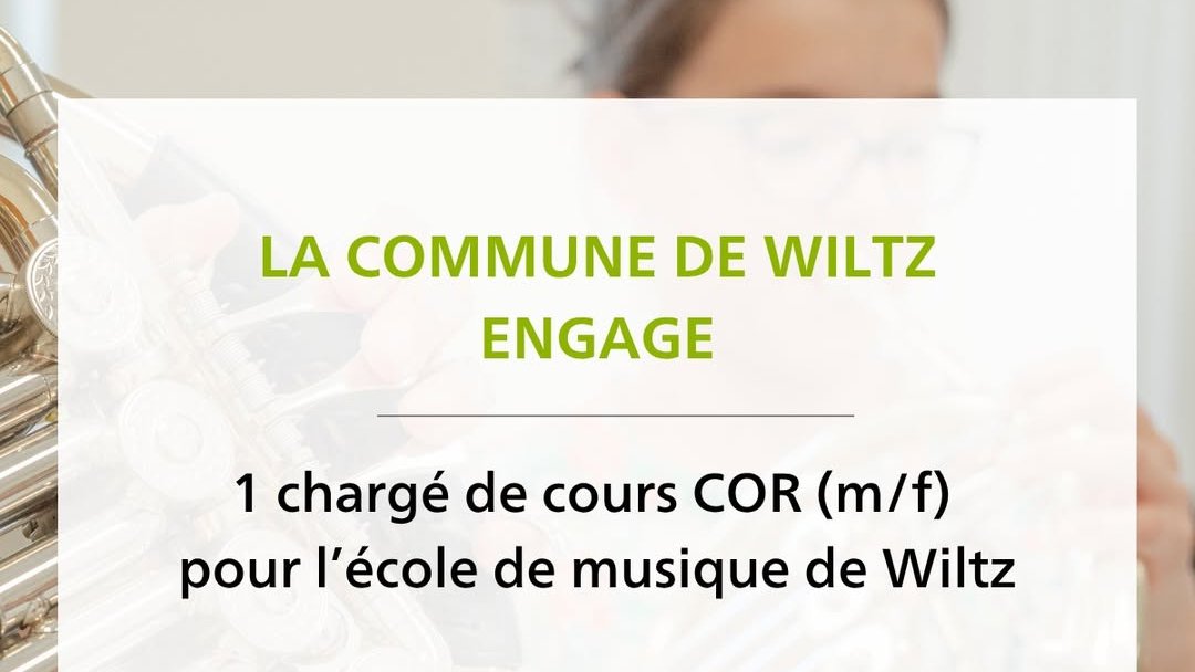 Enseignant COR (m/f) / Commune de Wiltz