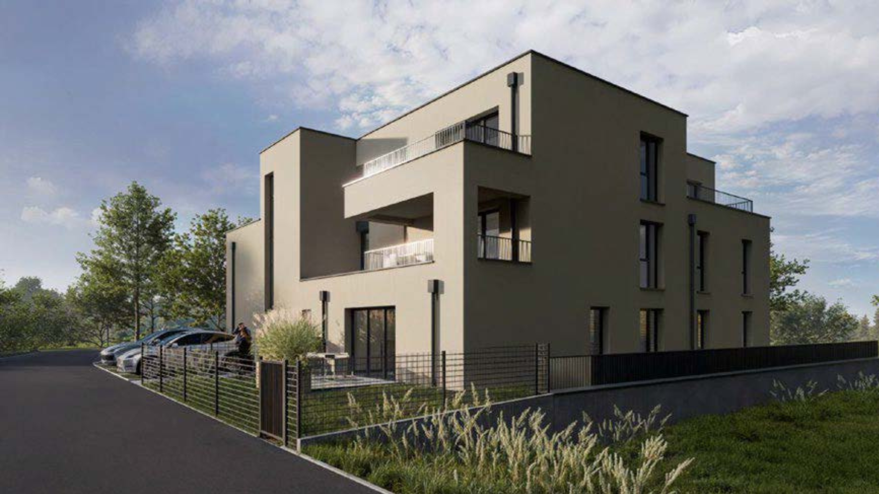 Premier coup de pelle du projet d'un ensemble résidentiel à Bertrange