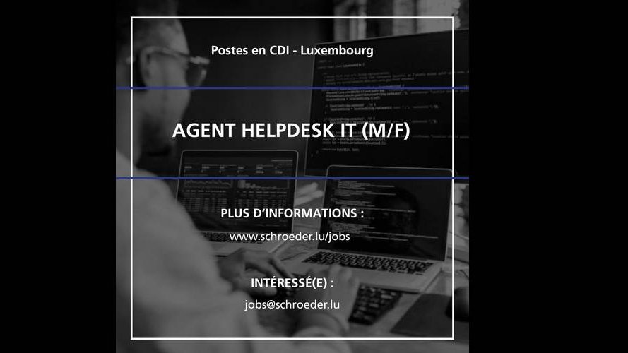 Schroeder & Associés S.A. recrute !