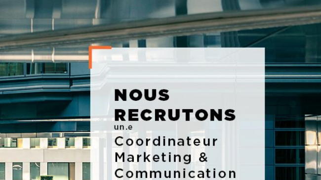 Coordinateur en Communication et Marketing (m/f)