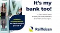 Devenez co-propriétaire de Banque Raiffeisen
