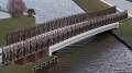 Une passerelle piétonne en fibres de lin à Almere, Pays-Bas