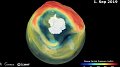 Copernicus détecte un scénario inattendu dans l'apparition du trou dans la couche d'ozone