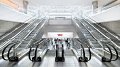 Denver Airport escalators : Denver International Airport
