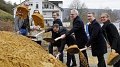 Premier coup de pelle du projet de construction de 5 résidences à appartements à Echternach