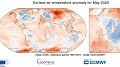 Copernicus : mai 2020 est le mois de mai le plus chaud jamais enregistré