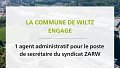 Agent administratif pour le poste de secrétaire du syndicat ZARW (m/f) / Wiltz