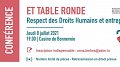 Conférence et table ronde - Respect des Droits Humains et entreprises
