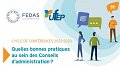 Quelles bonnes pratiques au sein des Conseils d'administration ?