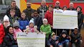 Deux chèques de soutien pour la Fondation Autisme Luxembourg