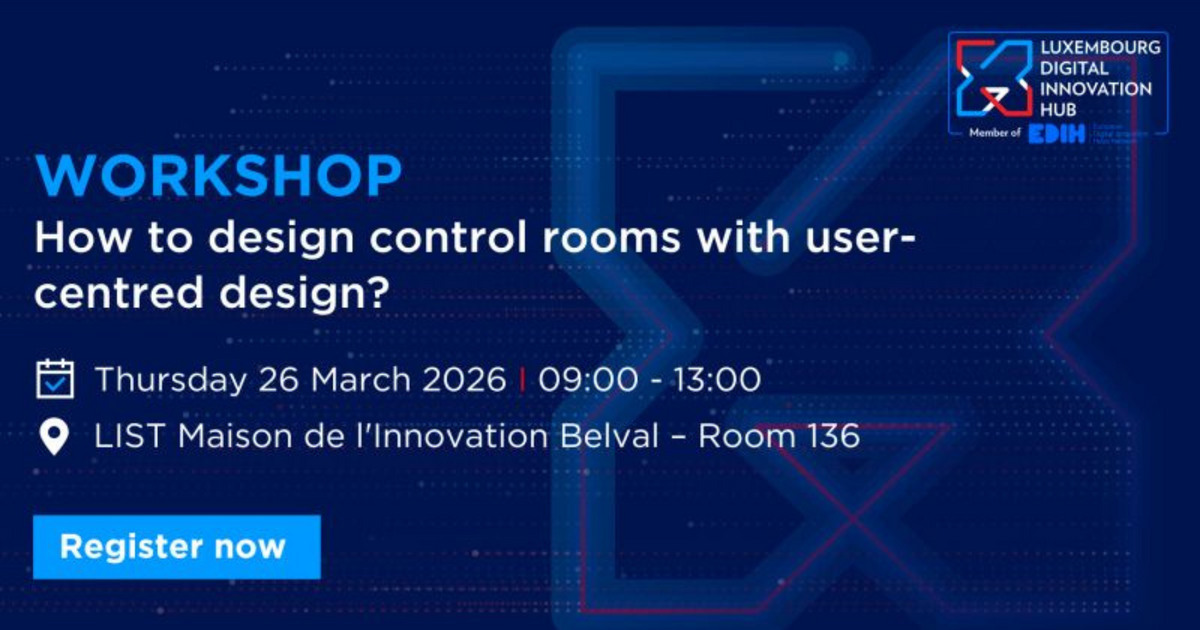 Workshop - How to design control rooms with user-centred (...)