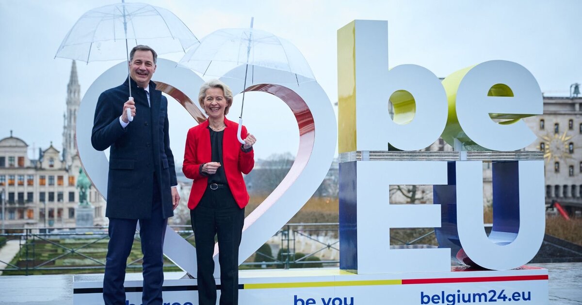 Wunderschne Vignette Fr Belgien Bilder