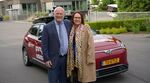 (de g. à dr.) Jean-Luc Crucke, ministre de la Mobilité, du Climat et de la Transition environnementale de Belgique ; Yuriko Backes, ministre de la Mobilité et des Travaux publics