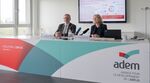 Georges Engel, ministre du Travail, de l'Emploi et de l'Économie sociale et solidaire ; Isabelle Schlesser, directrice de l'Agence pour le développement de l'emploi (ADEM)