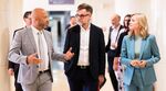 (de g. à dr.) Marc Kiffer, account manager Sodexo ; Franz Fayot, ministre de l'Économie ; Taina Bofferding, ministre de l'Égalité entre les femmes et les hommes